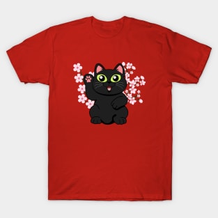 Hi There Black Cat T-Shirt